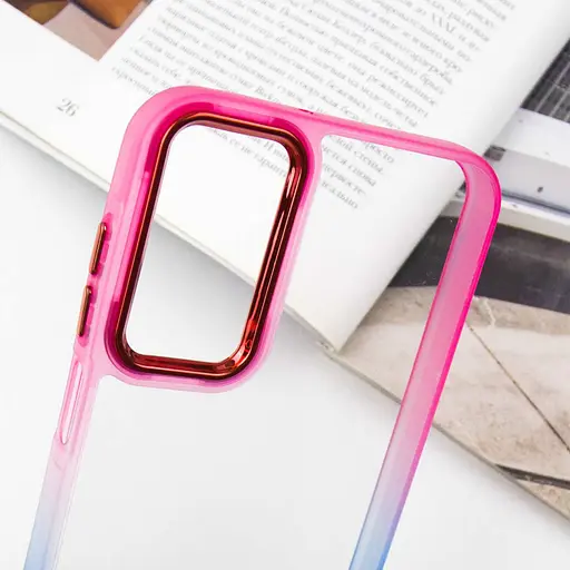 Чохол TPU+PC Fresh sip series для Samsung Galaxy A24 4G Синій / Рожевий - фото 5