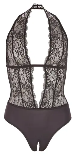Боді Cottelli Collection Lingerie Crotchless XL чорний - фото 4