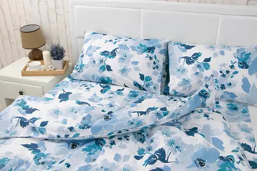 Комплект постельного белья Руно полуторный "Blue Flowers" бязь 1.114_Blue Flowers - фото 3