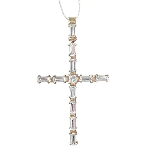 Золотий хрестик Імперія золота з фіанітами. КР274И