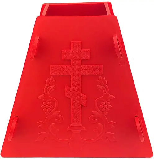 Форма для творожной и сырной пасхи (средняя) 0.5 кг, Kitchette Красный 81645 - фото 4