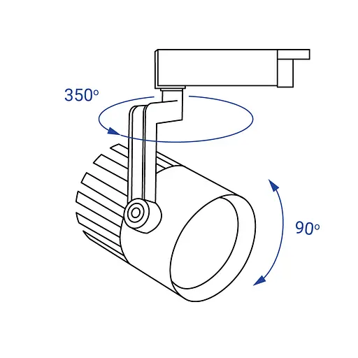 Світлодіодний трековий світильник Feron AL119 20Вт 4000K білий - фото 3