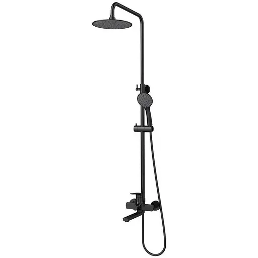 Душова система Mixxus Premium Mone 009-J Black MI6778, Чорний матовий - фото 1