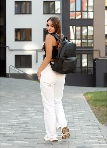 Жіночий рюкзак Sambag BRIX PJT CLASSIC чорний 40 x 27 x 15 см (11711001) - фото 3