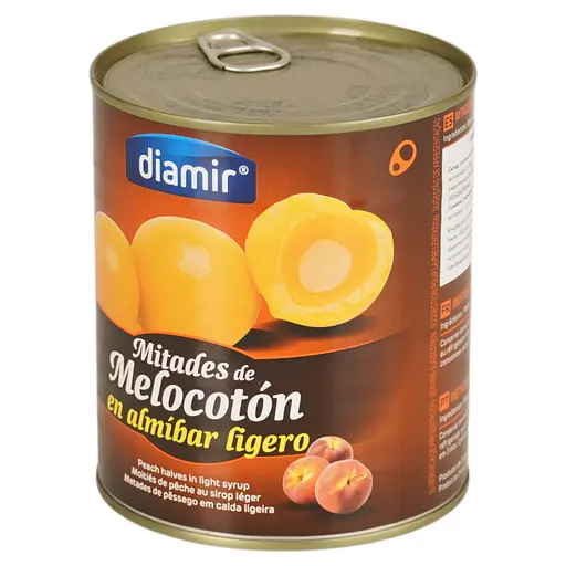 Половинки персика Diamir в сиропе 840 г - фото 2