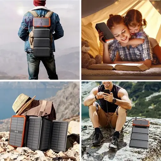 Внешний аккумулятор на солнечных батареях PowerBank iBattery L3S4W 30000 mAh - фото 4