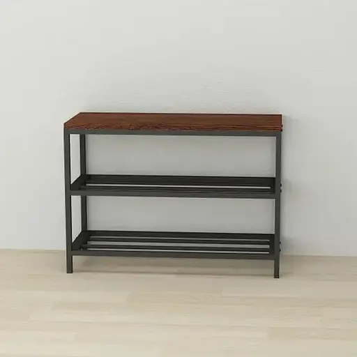 Банкетка универсальная Ferrum-decor Слайм 45x63x26 черный ДСП Венге 16мм (FRD-105512)