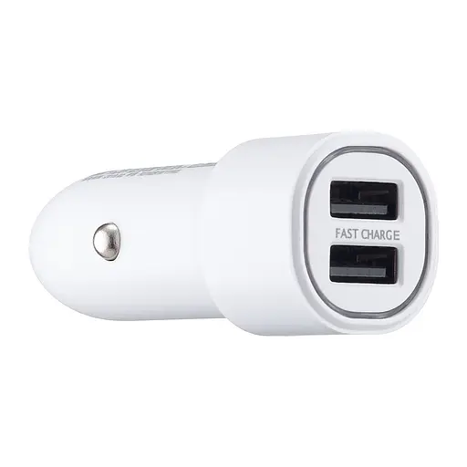 Автомобильное зарядное устройство для Samsung Dual Port Car Charger 2xUSB Port 15W High c0py Белый - фото 1