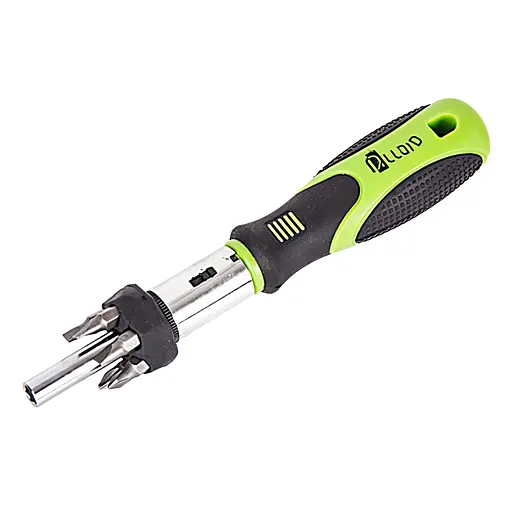 Викрутка реверсивна Alloid з комплектом насадок 7 шт.  (ОУ-7П) - фото 1