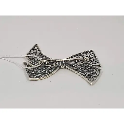 Срібна брошка Ірій Бантик. 9525Ч - фото 2