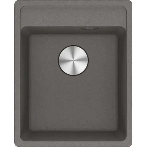 Кухонна мийка Franke Maris, фраграніт, прямокутник, без крил, 410х510х200мм, чаша - 1, врізна, MRG 610-72 TL, сірий камінь