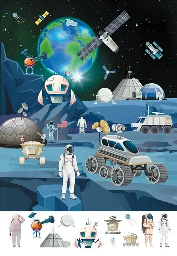 Книга-картонка Великий віммельбух. Космос - фото 5