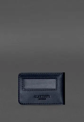 Кожаная обложка для удостоверения БЭБ (Бюро экономической безопасности Украины) Темно-синяя - фото 5