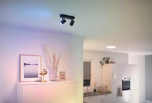 WiZ Світильник точковий накладний розумний IMAGEO Spots, 2х5W, 2200-6500K, RGB, Wi-Fi, чорний - фото 2