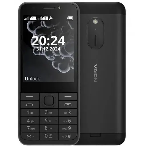 Телефон Nokia 230 2024 Dual Sim (2 сим карты) черный - фото 1
