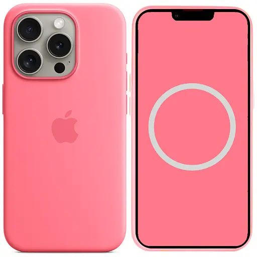 Чохол Epik Silicone case AAA with Magsafe and Animation для Apple iPhone 15 Pro Max 6.7 Рожевий/Pink