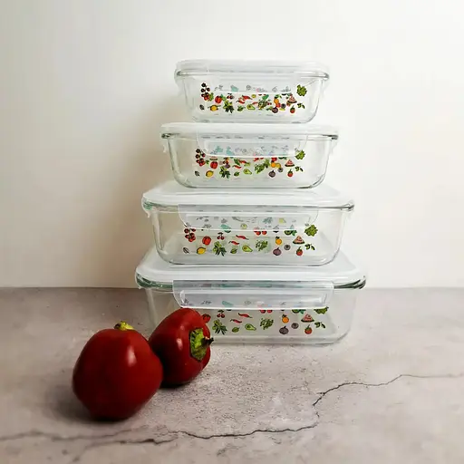 Пищевый контейнер Vittora стеклянный с пластиковой крышкой 370 мл (127047) - фото 8