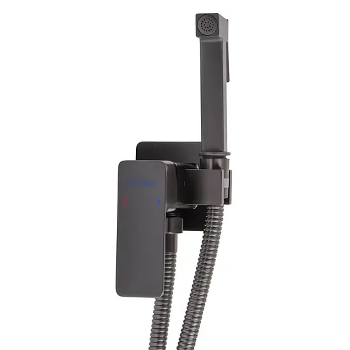 Набір гігієнічного душа прихованого монтажу Globus Lux Milano GLM-0-106MIX-GP, Графит - фото 8