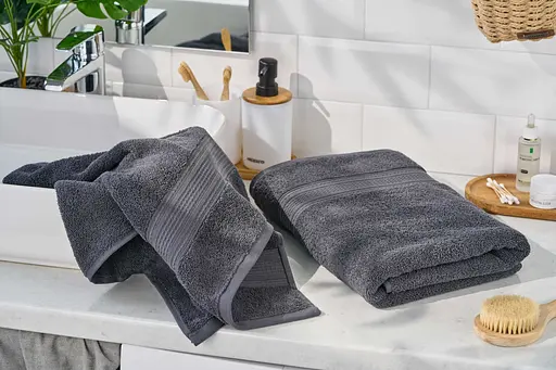 Полотенце махровое Ardesto SuperSoft 30х50 см 100% хлопок темно-серое (ART2230MC)  - фото 7