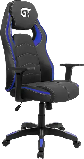 Геймерское кресло GT Racer черное с синим (X-2589 Black/Blue) - фото 3
