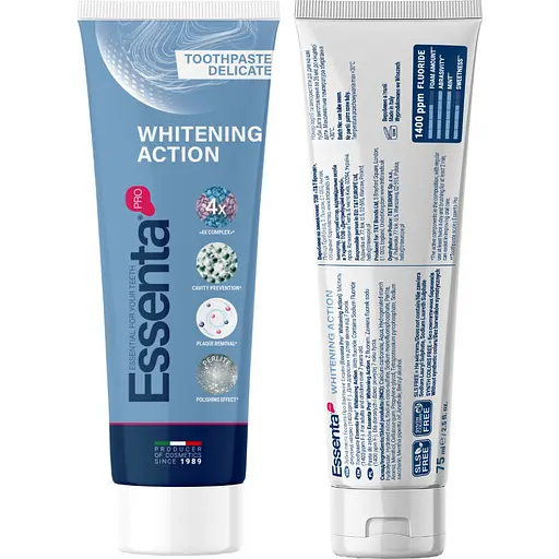 Зубна паста Essenta Pro Whitening Action 75 мл - фото 3