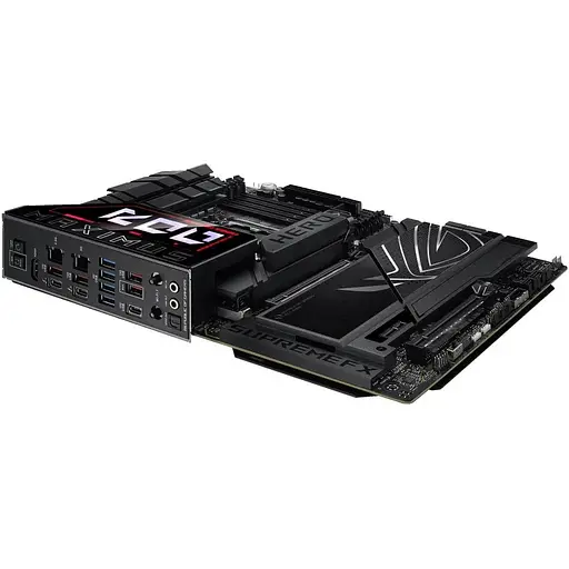 Материнська плата Asus ROG Maximus LGA1851, Z890 HERO, Z890, 4xDDR5, 1xPCI-E 5.0 x16, 1xPCI-E 4.0 x16, 1xPCI-E 4.0 x1, 4xSATA3, 6xM.2, SlimSAS, ALC4082 + ESS ES9219, Intel 2.5Gb + Realtek 2.5Gb, WiFi 7, Bluetooth 5.4, HDMI/2xType-C, ATX - фото 6
