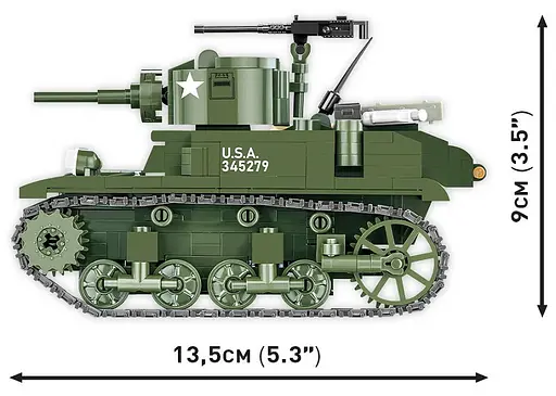 Конструктор дитячий танк M3 Stuart COBI 3129 - фото 7