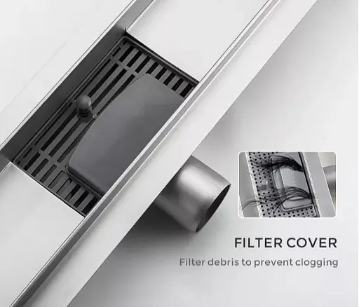 Душевой трап Gappo 70х500 мм, нержавеющая сталь G85007-3 - фото 4