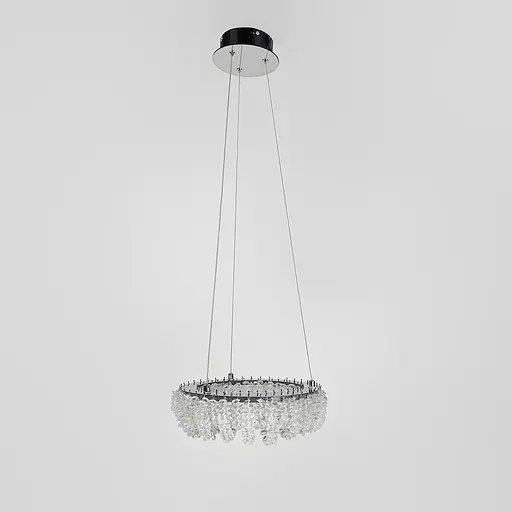 Кільцева кришталева люстра в хромі Ø 30 см | Арт. 33038-300 CH | Line F - фото 6