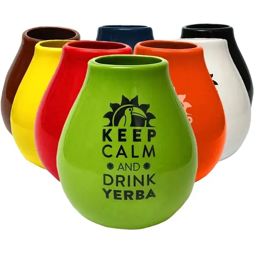 Калебас керамический Keep Calm Кофейный 350 мл