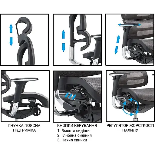 Офисное кресло GT Racer X-782 (W-25 B-45), синее (X-782 Blue (W-25 B-45)) - фото 10
