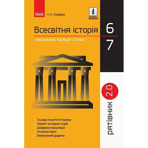 Всемирная история в определениях, таблицах и схемах. 6-7 классы. Спасатель 2.0