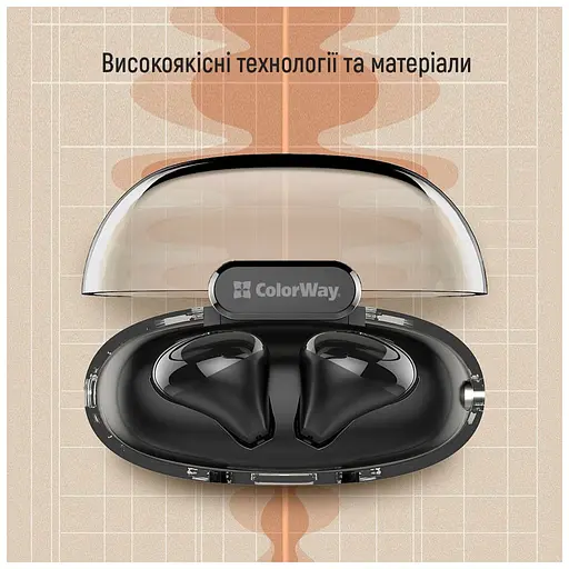 Навушники ColorWay Slim TWS-2 Earbuds Black (CW-TWS2BK) - фото 11