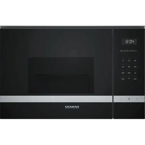 Мікрохвильова піч Siemens вбудована, 25л, електр. керув., 900Вт, гриль, дисплей, нержавіюча сталь - фото 1