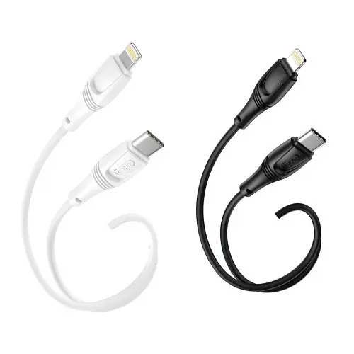 Кабель XO NB-Q239A PD 27W/1 м Zeus Series Type-c to Lightning Чорний - фото 1