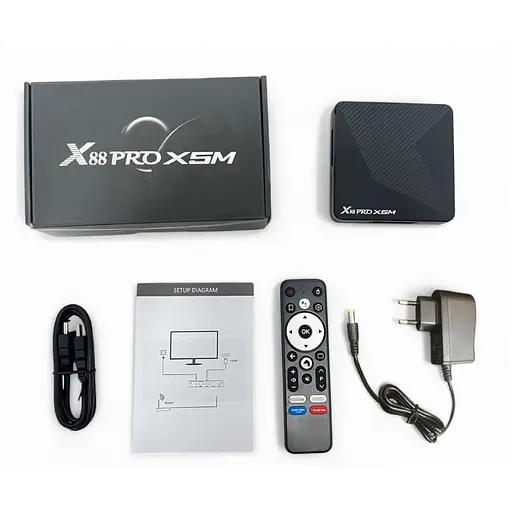 Смарт ТВ приставка X88 Pro X5M 4/32 Гб Smart TV Box Android 14 - фото 2