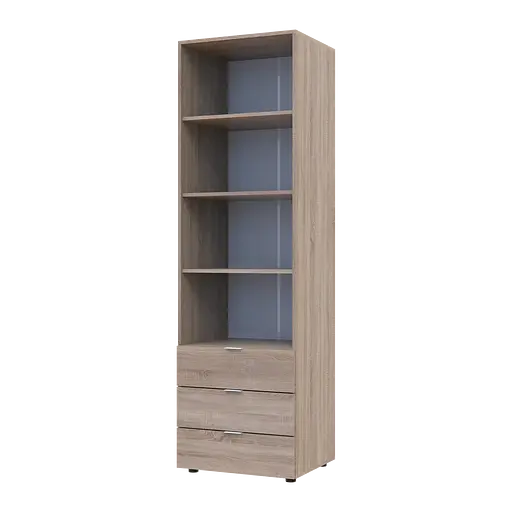 Пенал для одягу Doros Гелар Дуб сонома 3Ш 60х49.5х203.4 (41516131)