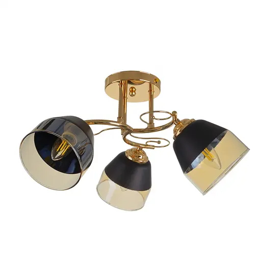 Люстра стельова Brille E27 60W G (LK-689C/3)