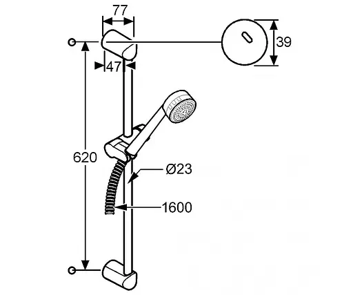 Душовий гарнітур Kludi Zenta 6083005-00 - фото 2