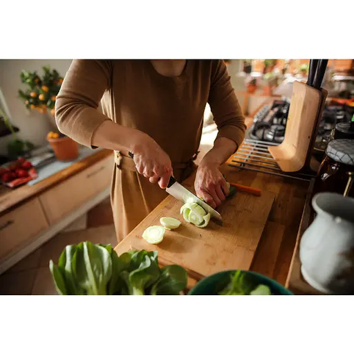 Нож кухонный поварской Fiskars Santoku Functional Form 16 см, нержавеющая сталь, пластик, черный kuh0014591 - фото 6