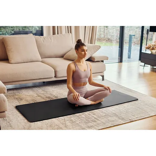 Коврик (мат) спортивный 4FIZJO NBR 1 см для йоги и фитнеса Black 4FJ0015 (P-5907222931462) - фото 7