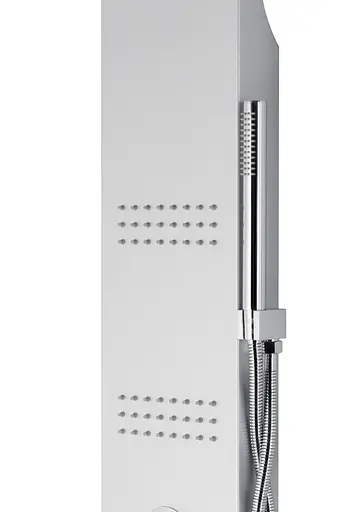 Душова панель Corsan Kaskada silver LED з виливом та термостатом A014MSLLEDW, Сірий - фото 3