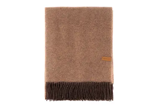 Плед Ardesto Leonardo Doubleface 140x200 см 100% шерсть коричнево-бежевый (ART0401LD) - фото 2