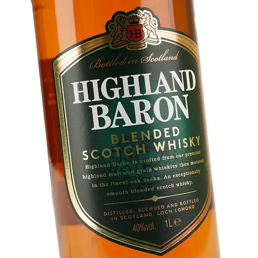 Віскі Highiland Baron Blended Scotch 40% 1 л - фото 6