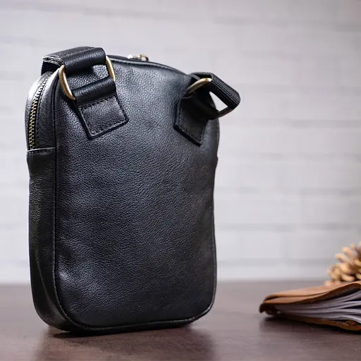 Сумка кожаная мужская SHVIGEL 20х14,5х4 см sum0012787 - фото 2