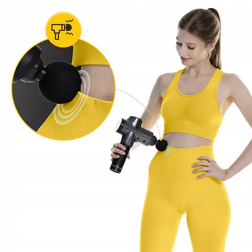 Ручной перкуссионный массажер 4FIZJO Massage Gun Ultra Cool Edition 100 Вт (массажный пистолет) MG05 (P-5905973401470) - фото 2