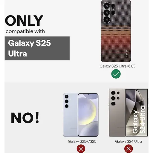 Оригинальный противоударный чехол Samsung Galaxy S25 Ultra Pitaka Tactile Woven Edge Case MagSafe (S938) Moonrise KS2502U - фото 7