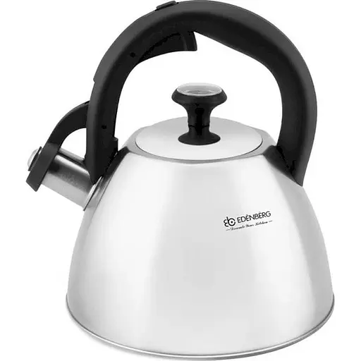 Чайник со свистком с термодатчиком Edenberg EB-8819 2 л серебристый - фото 2