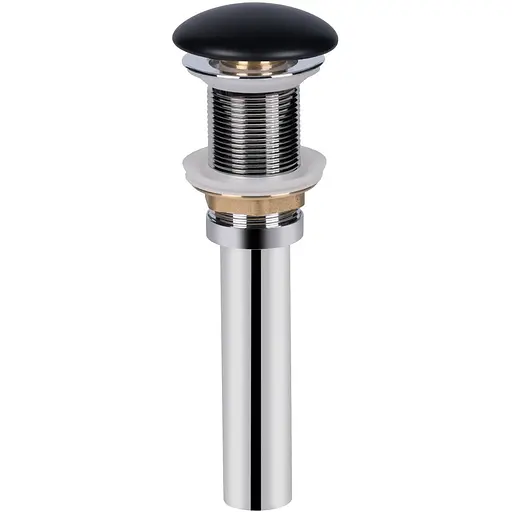 Донний клапан Qtap PU03 70x70x227.5 Matt black, Чорний матовий - фото 1