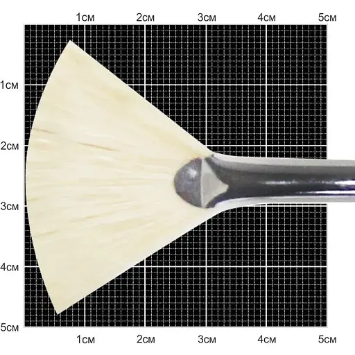 Пензель щетина віялова 6007 № 6 довга ручка Kolos [CD]